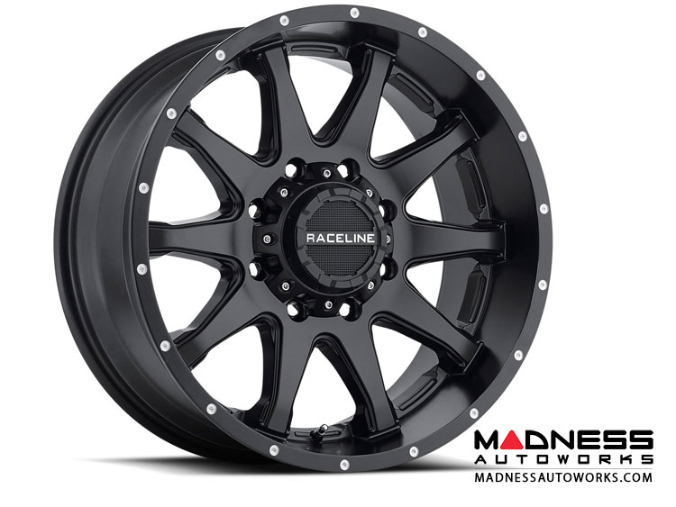 Jeep Custom Wheels (1) - Raceline - 930B - 20"x9" - Shift Black